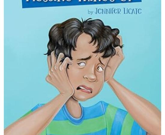 Book cover of a boy holding his head, title is My Anxiety is Messing Things Up